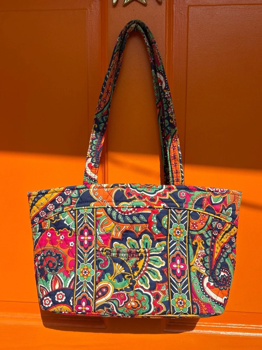 Vera Bradley Get Carried Away travel tote in Venetian Paisley
